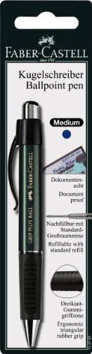 Faber-Castell 140797 - Kugelschreiber GRIP PLUS BALL, Mine: M, Schaftfarbe: rot, blau, grün oder schwarz, keine Farbauswahl möglich von Faber-Castell