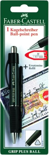 FABER-CASTELL 140797 - Kugelschreiber GRIP PLUS BALL, Mine: M, Schaftfarbe: rot, blau, grün oder schwarz, keine Farbauswahl möglich von Faber-Castell