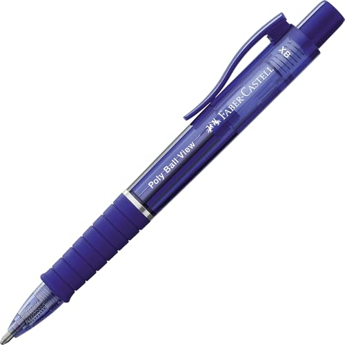 Faber-Castell 145751 - Kugelschreiber Poly Ball View, Mine XB, admiral blue, 1 Stück von Faber-Castell