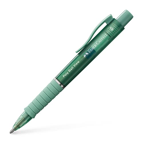 Faber-Castell 145754 - Kugelschreiber Poly Ball View, Mine XB, green lily, 1 Stück von Faber-Castell