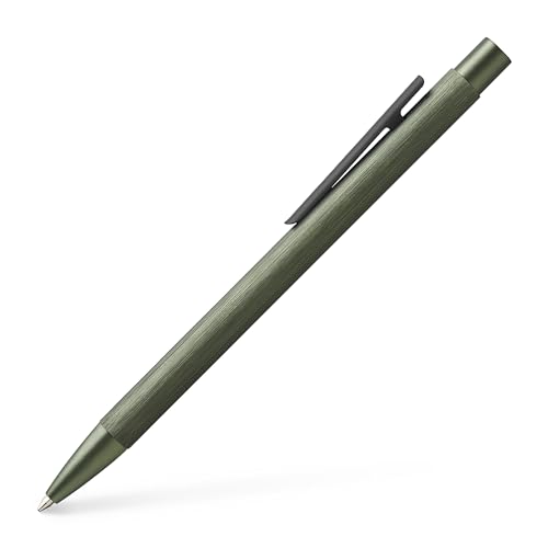 Faber-Castell 146155 - Kugelschreiber Neo Slim Aluminium, Minenstärke M, olivgrün von Faber-Castell