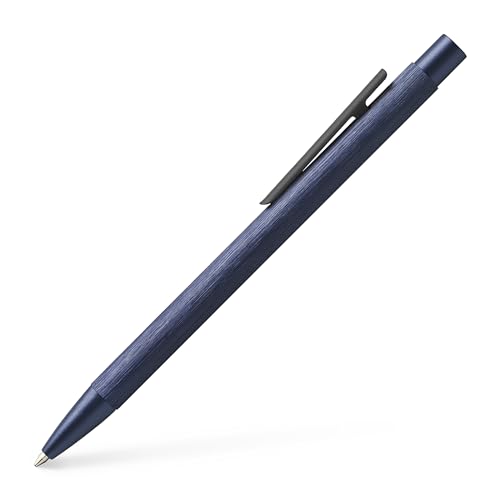 Faber-Castell 146165 - Kugelschreiber Neo Slim Aluminium, Minenstärke M, dunkelblau von Faber-Castell