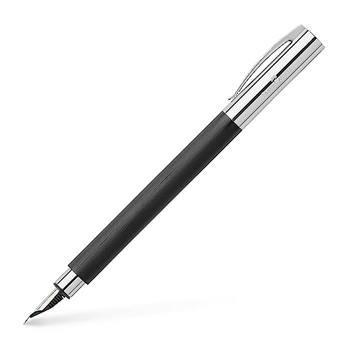 Faber-Castell 148143 - Füllfederhalter AMBITION Edelharz,Feder: B, inklusive Geschenkverpackung, Schaftfarbe: schwarz / silber Faber-Castell 148143 - Füllfederhalter AMBITION Edelharz,Feder: B, inklusive Geschenkverpackung, Schaftfarbe: schwarz / silber von Faber-Castell