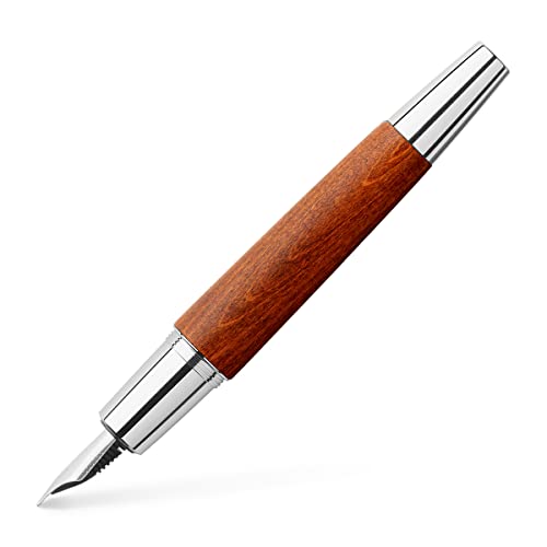 FABER-CASTELL 148203 - Füllfederhalter e-motion Holz / Chrom, Feder: B, inklusive Geschenkverpackung, Schaftfarbe: braun / silber FABER-CASTELL 148203 - Füllfederhalter e-motion Holz / Chrom, Feder: B, inklusive Geschenkverpackung, Schaftfarbe: braun / silber von Faber-Castell
