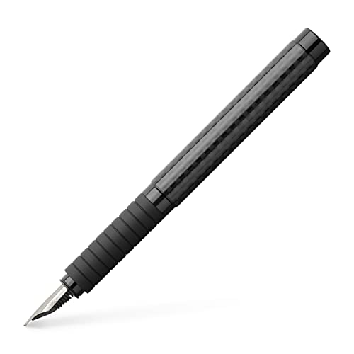 Faber-Castell 148820 - Füllfederhalter Basic Black Carbon, Feder M, Schwarz, 1 Stück von Faber-Castell