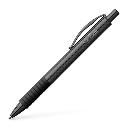 Faber-Castell 148888 - Kugelschreiber Basic Black Carbon, Mine B, schwarz von Faber-Castell