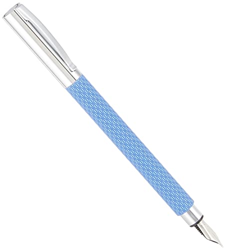 Faber-Castell 149680 Füllfederhalter AMBITION OpArt, Feder M, Lagoon blau von Faber-Castell