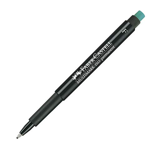 Faber-Castell 151399 - Marker Multimark F, permanent, schwarz, 1 Stück von Faber-Castell