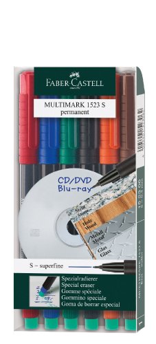 Faber-Castell 152306 - Permanentmarker MULTIMARK, Stärke: S, 6er Etui Faber-Castell 152306 - Permanentmarker MULTIMARK, Stärke: S, 6er Etui von Faber-Castell