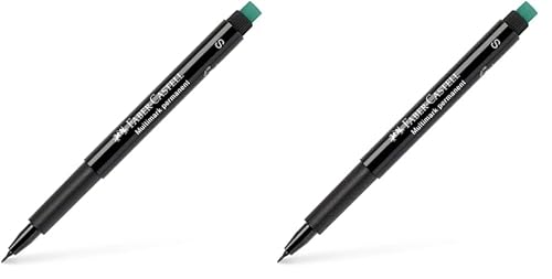 Faber-Castell 152399 - Marker Multimark S, permanent, schwarz, 1 Stück (Packung mit 2) von Faber-Castell