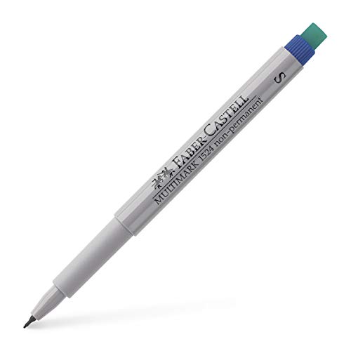 Faber-Castell 152451 - Marker Multimark S, non-permanent, blau, 1 Stück von Faber-Castell