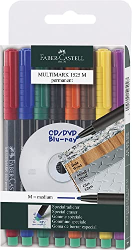 FABER-CASTELL 152509 - Marker MULTIMARK permanent, Stärke: M, 8er Etui FABER-CASTELL 152509 - Marker MULTIMARK permanent, Stärke: M, 8er Etui von Faber-Castell