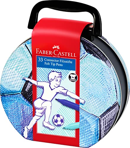 FABER-CASTELL 155538 - Filzstifte Connector Fußballkoffer, 33er Metalletui im Koffer-Format FABER-CASTELL 155538 - Filzstifte Connector Fußballkoffer, 33er Metalletui im Koffer-Format von Faber-Castell