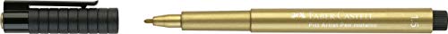 Faber-Castell 167350 - Tuschestift Pitt artist pen, Stärke 1,5 mm, gold, 1 Stück von Faber-Castell