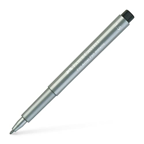 FABER-CASTELL 167351 - Tuschestift Pitt artist pen, Stärke 1,5 mm, silber, 1 Stück FABER-CASTELL 167351 - Tuschestift Pitt artist pen, Stärke 1,5 mm, silber, 1 Stück von Faber-Castell