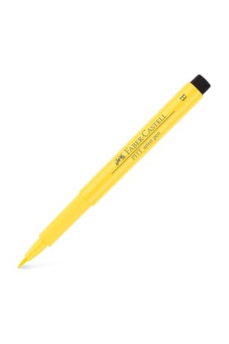 FABER-CASTELL 167408 - Tuschestift Pitt artist pen brush, Strichstärke B, Farbe 108, Kadmiumgelb Dunkel FABER-CASTELL 167408 - Tuschestift Pitt artist pen brush, Strichstärke B, Farbe 108, Kadmiumgelb Dunkel von Faber-Castell