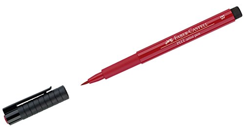 Faber-Castell 167419 - Tuschestift Pitt artist pen brush, Strichstärke B, Farbe 219, scharlachrot tief von Faber-Castell