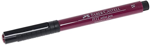 Faber-Castell 167437 - Tuschestift Pitt artist pen brush, Strichstärke B, Farbe 133, magenta von Faber-Castell