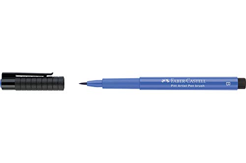 FABER-CASTELL 167443 - Tuschestift Pitt artist pen brush, Strichstärke B, Farbe 143, kobaltblau FABER-CASTELL 167443 - Tuschestift Pitt artist pen brush, Strichstärke B, Farbe 143, kobaltblau von FABER-CASTELL