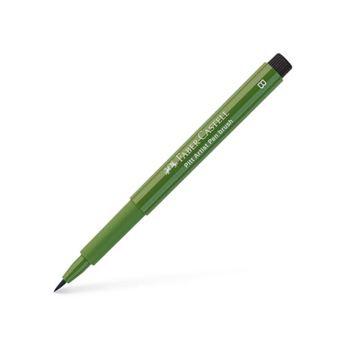 FABER-CASTELL 167476 - Tuschestift Pitt artist pen brush, Strichstärke B, Farbe 174, chromoxydgrün stumpf FABER-CASTELL 167476 - Tuschestift Pitt artist pen brush, Strichstärke B, Farbe 174, chromoxydgrün stumpf von Faber-Castell