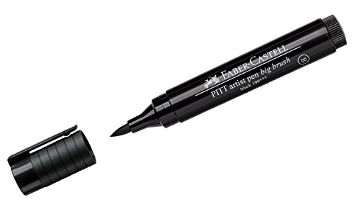 Faber-Castell 167699 - Tuschestift Pitt artist pen Big Brush, Stärke B, schwarz, 1 Stück von Faber-Castell