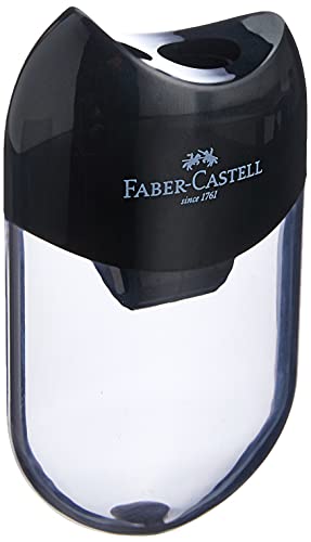 Faber-Castell 183500 - Doppelspitzdose, Gehäusefarbe: schwarz / transparent von Faber-Castell