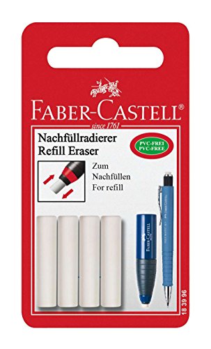 FABER-CASTELL 183996 – Ersatzradierer Eraser Pen, Radierstift, 4 Stück im Blister FABER-CASTELL 183996 – Ersatzradierer Eraser Pen, Radierstift, 4 Stück im Blister von Faber-Castell