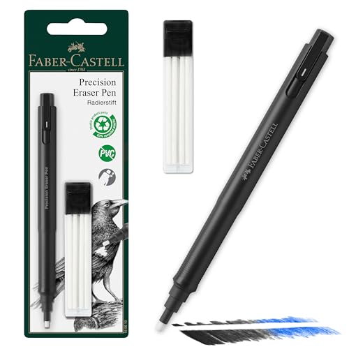 FABER-CASTELL 185610 - Radiergummi Stift Precision Eraser Pen, inklusive Nachfüllradierer, für Profis und Hobbykünstler FABER-CASTELL 185610 - Radiergummi Stift Precision Eraser Pen, inklusive Nachfüllradierer, für Profis und Hobbykünstler von Faber-Castell