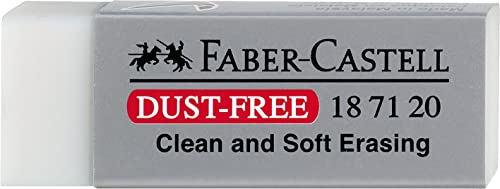 Faber-Castell 187120 - Radiergummi Dust-Free, Kunststoff, weiß, für Bleistifte, 1 Stück Faber-Castell 187120 - Radiergummi Dust-Free, Kunststoff, weiß, für Bleistifte, 1 Stück von Faber-Castell