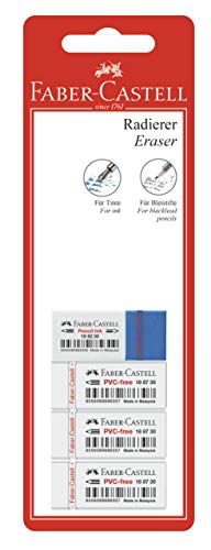 Faber-Castell 188243 - Radierer 7082/7086, 4 Stück, 1 Stück von Faber-Castell
