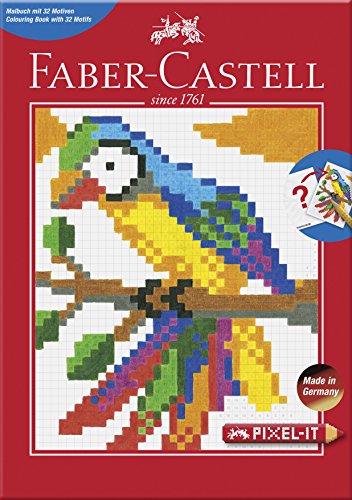 FABER-CASTELL 201572 - Pixel-it Ausmalbuch mit 32 Motiven, 1 Stück von FABER-CASTELL