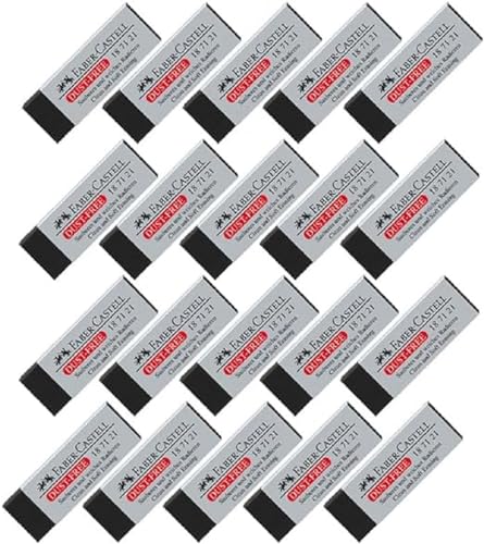 FABER-CASTELL 205052 - Radiergummi Dust-Free, Kunststoff, schwarz, 20 Stück FABER-CASTELL 205052 - Radiergummi Dust-Free, Kunststoff, schwarz, 20 Stück von Faber-Castell