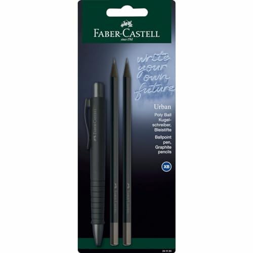 FABER-CASTELL 241124 - Schreibset all black, mit Kugelschreiber Poly Ball Urban und 2 Bleistifte Urban FABER-CASTELL 241124 - Schreibset all black, mit Kugelschreiber Poly Ball Urban und 2 Bleistifte Urban von Faber-Castell