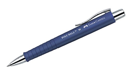 FABER-CASTELL 241151 - Kugelschreiber Poly Ball M, 0,5 mm, blau, 1 Stück, mit auswechselbarer Mine, dokumentenecht FABER-CASTELL 241151 - Kugelschreiber Poly Ball M, 0,5 mm, blau, 1 Stück, mit auswechselbarer Mine, dokumentenecht von Faber-Castell