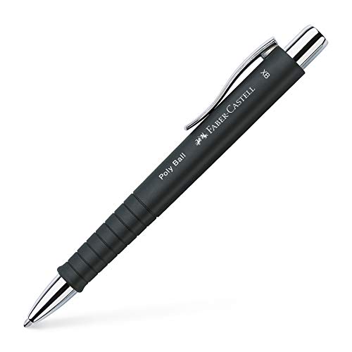 FABER-CASTELL 241153 - Kugelschreiber Poly Ball XB, schwarz (Schreibfarbe blau), 1 Stück, mit auswechselbarer Mine, dokumentenecht FABER-CASTELL 241153 - Kugelschreiber Poly Ball XB, schwarz (Schreibfarbe blau), 1 Stück, mit auswechselbarer Mine, dokumentenecht von Faber-Castell