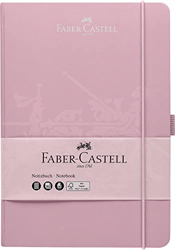 Faber-Castell 27826 - Notizbuch DIN A5, 145 x 210 mm, Papierqualität 100g/qm - FSC-Mix, rose shadows, 1 Stück von Faber-Castell
