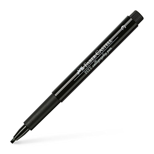 Faber-Castell 3 Filzstifte, Pitt Artist, Spitze, Kalligraphie, 2,5 mm, Schwarz Faber-Castell 3 Filzstifte, Pitt Artist, Spitze, Kalligraphie, 2,5 mm, Schwarz von Faber-Castell