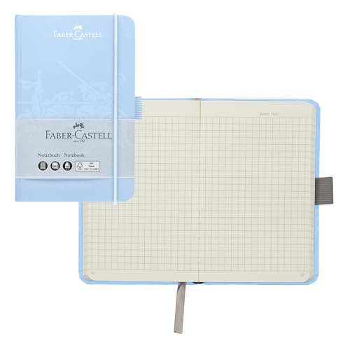 FABER-CASTELL 44359 - Notizbuch DIN A6 himmelblau, kariert, 100 g/m², 194 Seiten FSC-Mix Papier, 90 x 140 mm FABER-CASTELL 44359 - Notizbuch DIN A6 himmelblau, kariert, 100 g/m², 194 Seiten FSC-Mix Papier, 90 x 140 mm von Faber-Castell