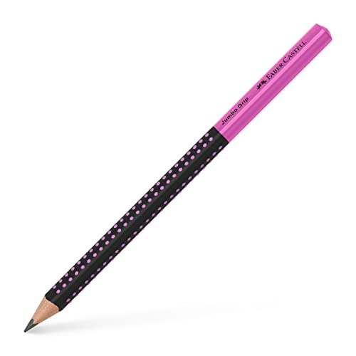 FABER-CASTELL 511911 - Bleistift Jumbo Grip Two Tone, Härtegrad HB, schwarz-pink, 1 Stück FABER-CASTELL 511911 - Bleistift Jumbo Grip Two Tone, Härtegrad HB, schwarz-pink, 1 Stück von Faber-Castell