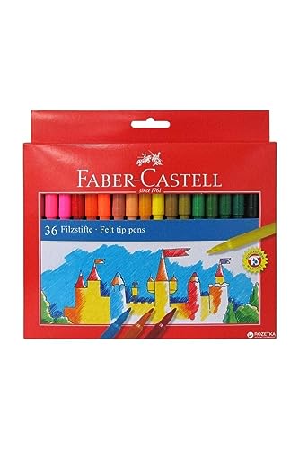 Faber-Castell 554236 - Filzstifte, im Kartonetui, 36 Stück Faber-Castell 554236 - Filzstifte, im Kartonetui, 36 Stück von Faber-Castell