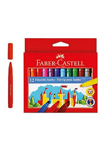 FABER-CASTELL 554312 - Filzstift Jumbo, 12er Kartonetui FABER-CASTELL 554312 - Filzstift Jumbo, 12er Kartonetui von Faber-Castell