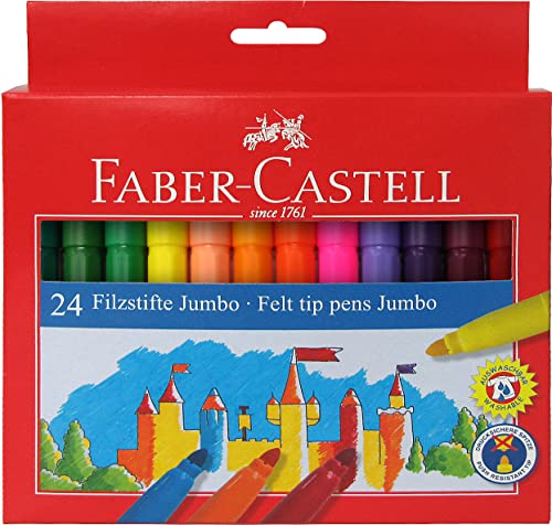 FABER-CASTELL 554324 - Jumbo Filzstifte, 24er Kartonetui FABER-CASTELL 554324 - Jumbo Filzstifte, 24er Kartonetui von Faber-Castell