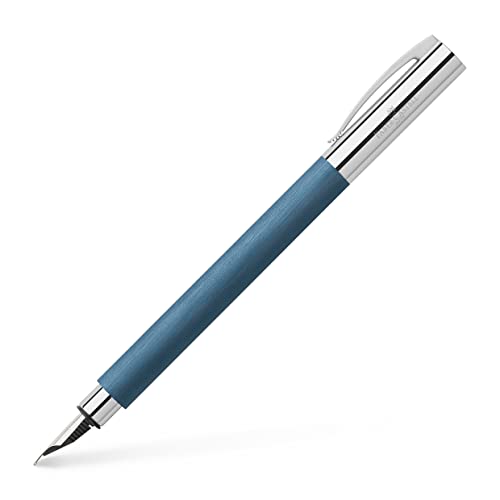 Faber-Castell 147140 - Füller Ambition Edelharz, blau, Federbreite M, 1 Füllfederhalter inkl. Geschenkverpackung von Faber-Castell