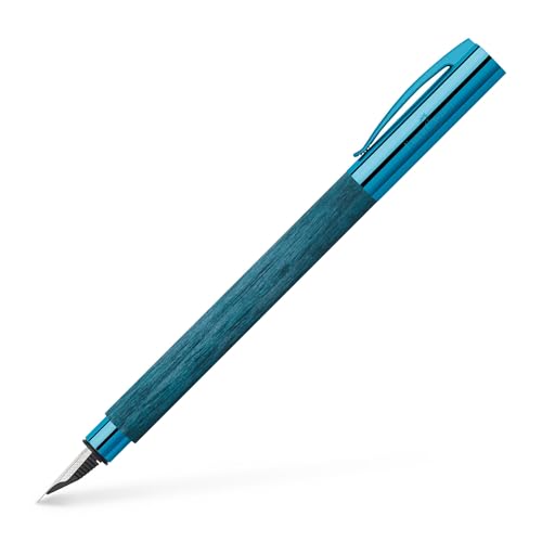 Faber Castell Ambition Füllfederhalter, blaues Holz, mittelgroß Faber Castell Ambition Füllfederhalter, blaues Holz, mittelgroß von Faber Castell