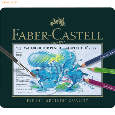 Faber Castell Aquarell Farbstifte -Albrecht Dürer- 24 Stifte im Metall von Faber Castell
