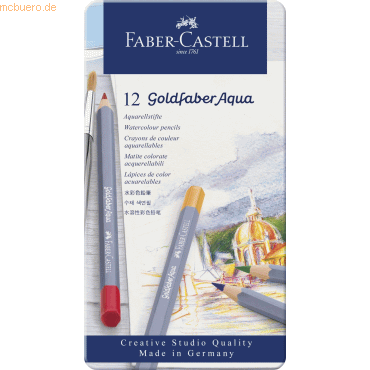Faber Castell Aquarellstift Goldfaber sortiert im 12er Etui von Faber Castell