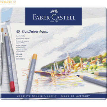 Faber Castell Aquarellstift Goldfaber sortiert im 48er Etui von Faber Castell