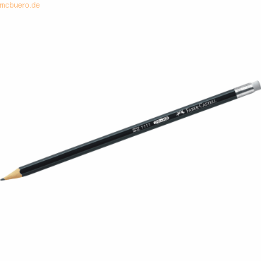 Faber Castell Bleistift 1111 G-Tip mit Radierer HB schwarz von Faber Castell