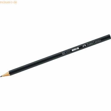 Faber Castell Bleistift 1111 schwarz 2B von Faber Castell