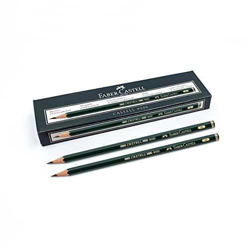 Faber-Castell - Bleistift Castell 9000, Härtegrad H, 12 Stück von Faber-Castell